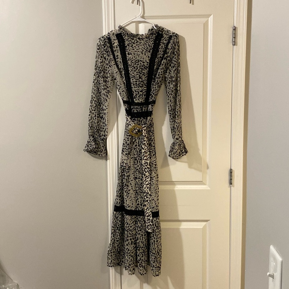 ASOS belted midi dress